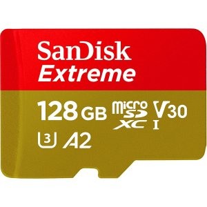 SanDisk Extreme 128GB microSDXC UHS-I U3 V30 A2 存储卡
