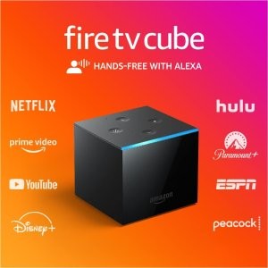 Amazon Fire TV Cube 4K HDR 电视盒子 带Alexa语音遥控器