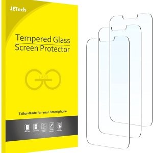 JETech 屏幕保护膜 iPhone 13 mini 钢化玻璃膜 3 件装