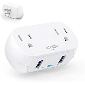 Anker 袖珍插座式电源扩展器 2×AC 2×USB