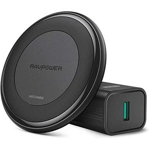闪购：RAVPower 10W 无线充电板 + QC 3.0 充电头