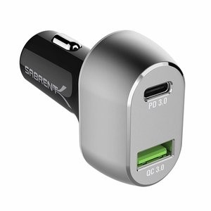 Sabrent 63W 2口 USB PD高功率车载充电器