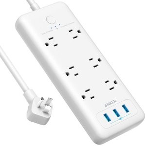 Anker 6接口 3USB 浪涌保护插座