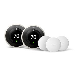 Nest Learning Thermostat 3代智能温控器 2个 + 3个温度感应器