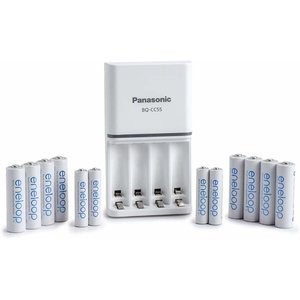 Panasonic eneloop 充电电池 8AA + 4AAA + CC55快充套装