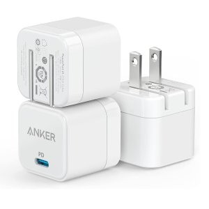 Anker PowerPort III 20W 折叠充电头 3个装