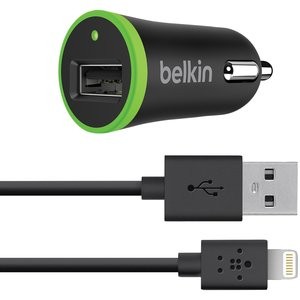 Belkin 车充+Lightning 转 USB-A 充电线 套装