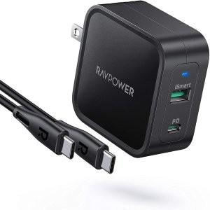 RAVPower 65W PD GaN Type-C 双口充电头