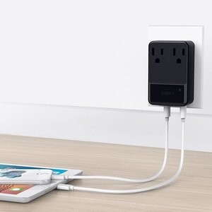 Aukey 30W USB 充电头 带2个交流接口 4个USB接口