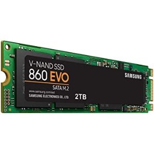 Samsung 2TB 860 EVO SATA III M.2 内置固态硬盘