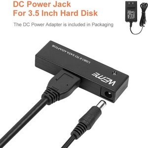 WEme USB 3.0 to SATA 转换器，带12V2A辅助供电
