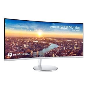 Samsung 34" CJ791 雷电3 QLED 曲面带鱼屏显示器