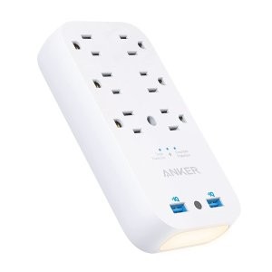 Anker 331 6xAC & 2xUSB-A 带夜灯墙壁插座