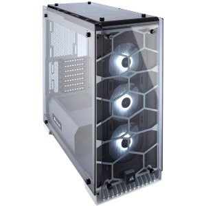 CORSAIR 570X RGB 机箱(大玻璃罩) 中塔 自带3个可调节风扇