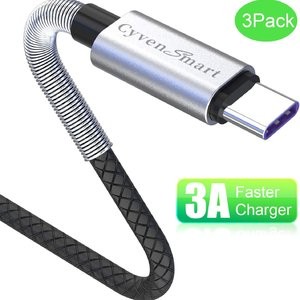 CyvenSmart 6ft USB-C 转 USB-A 数据线 3根