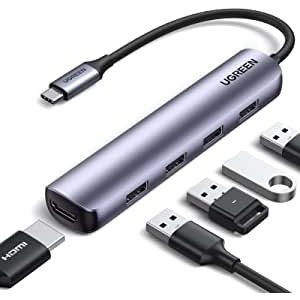 UGREEN USB-C 扩展坞 4×USB3.0 1×HDMI